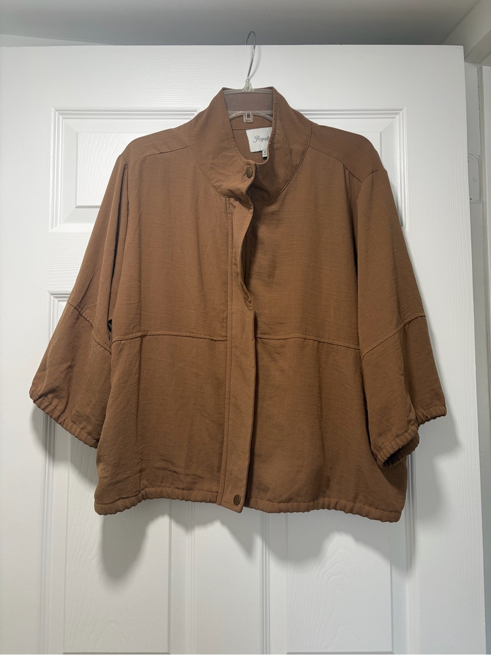 Royalty For Me Boxy Utility Jacket - Brown